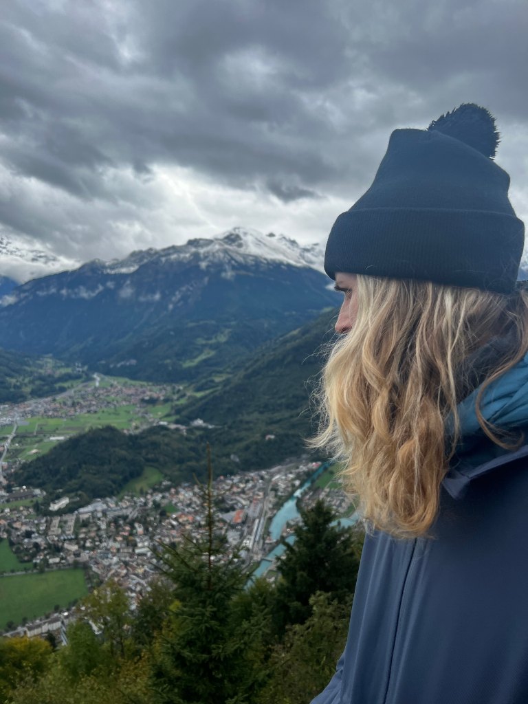 Julia on a mountain
