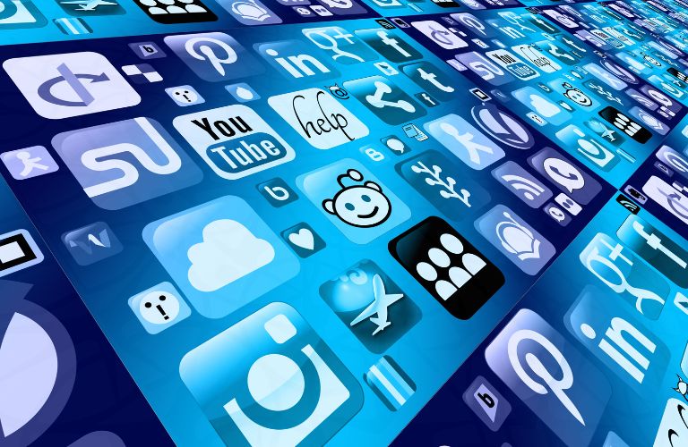 Collage of Mobile App Icons