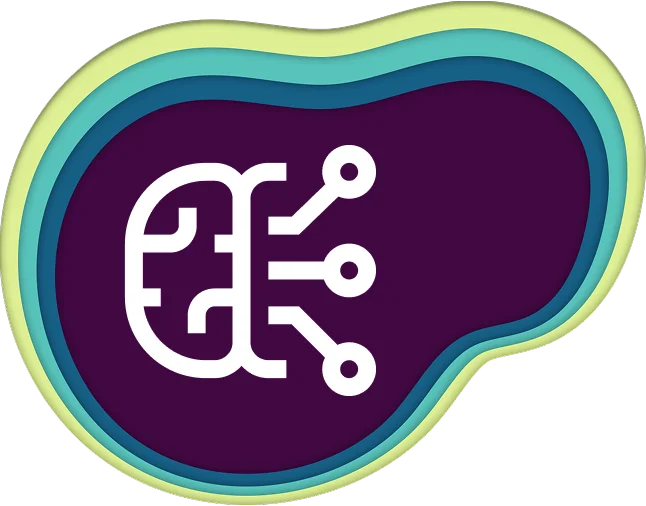 ai ml icon in a shape