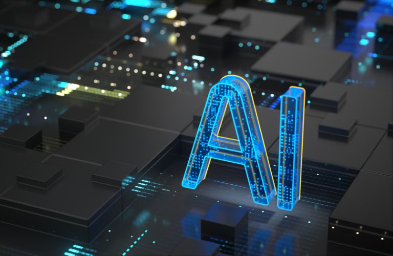 AI Computer Chip Graphic
