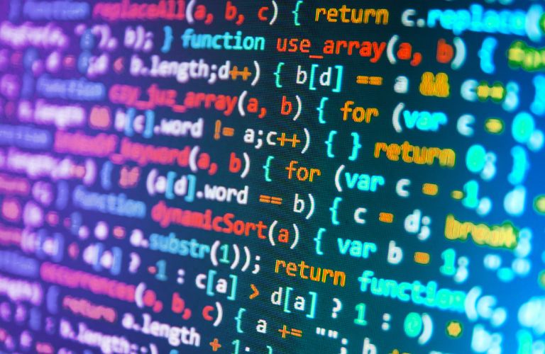 Close Up of Software Code